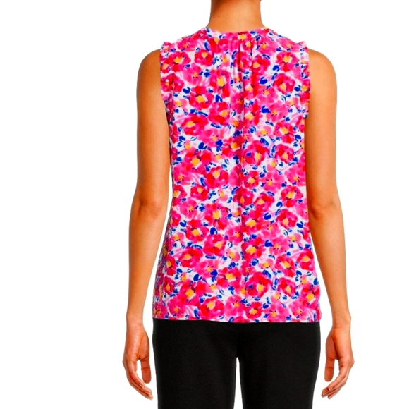 Time and Tru Women's Ruffle Trim Tank Top Size Medium Women's NWOT - Picture 5 of 5